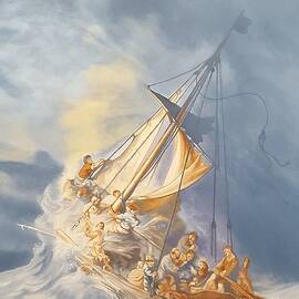 The Storm on the Sea of Galilee after Rembrandt by Loraine Yaffe