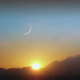 The Sunset Meets The Moon by Johanna Hurmerinta