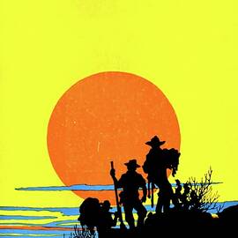 ''The Three Godfathers'', 1916, movie poster painting by Retro Movie Posters