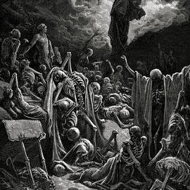 The Vision of the Valley of Dry Bones, 1866 by Gustave Dore