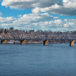 The Washingtons Crossing Bridge in Winter - Bucks County Pa by Bill Cannon