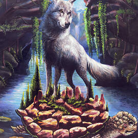 The Wolf And Tortoise by Asp Arts