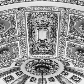 Thomas Jefferson Ceiling Details BW by Susan Candelario