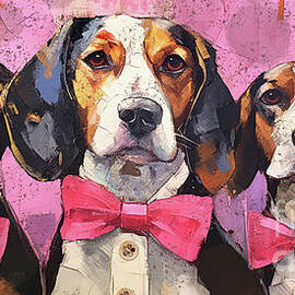 Three Beagle Besties by Tina LeCour