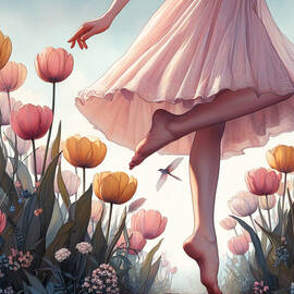 Tiptoe Through the Tulips by Ronald Mills