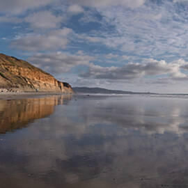 Torrey Pines Panorama Reflection by William Dunigan