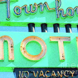 Town House Motel . No Vacancy v3 by Wingsdomain Art and Photography