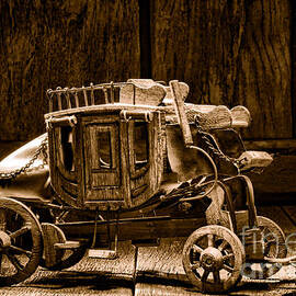 Toy Stagecoach - Sepia