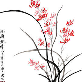 Traditional Chinese Iris - one by Birgit Moldenhauer