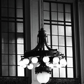 Train Station Light BW by Connie Sloan