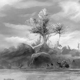 Tree on Island by Cristi Sturgill