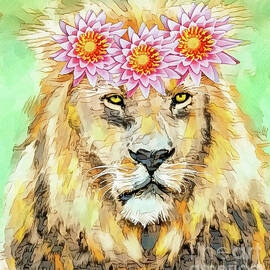 Tribal Lion by Tina LeCour