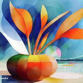 Tropical Abstract by Bunny Clarke