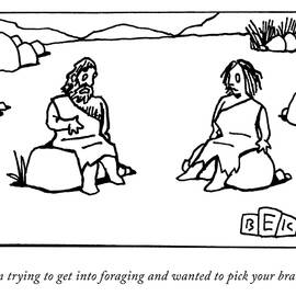 Trying To Get Into Foraging by Bruce Eric Kaplan