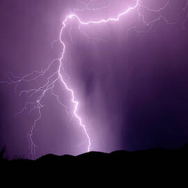 Tucson Mountain Thunderstorm by Douglas Taylor
