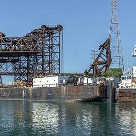 Tug Genesis Patriot and Barge GM13501 in the Port of Chicago 4 by Christine Douglas