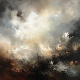 Turbulence 1 Atmospheric Abstract Painting by Jai Johnson