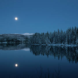 Two moons by Turid Bjornsen