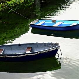 Two Moored Boats by Stephanie Moore