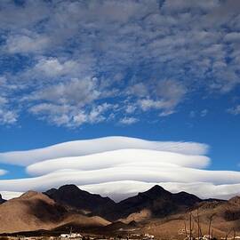 UFO Cloud Vortex New Mexico by Barbara Chichester