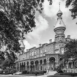 University of Tampa Plant Hall with Trees by University Icons