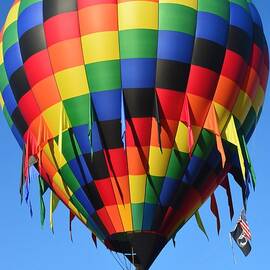 Up Up And Away Rainbow Hot Air Balloon