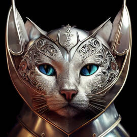 Valentina the Silver Kitten Warrior by Peggy Collins