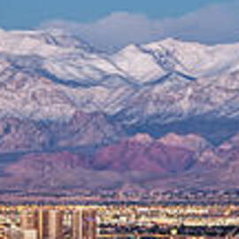 Vegas Snowcapped Mountains by JR Manuel