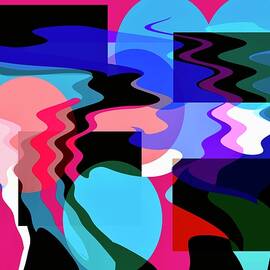 Vibrant Abstract Shapes by Elaine Hayward