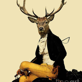 Victorian deer portrait