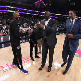 Vince Carter, Vlade Divac, and Magic Johnson by Garrett Ellwood