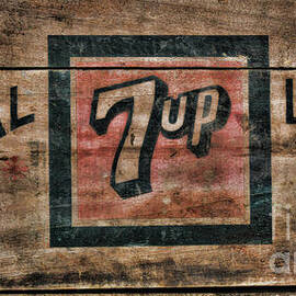 Vintage 7-UP wooden Crate by Paul Ward