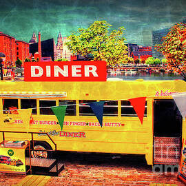 Vintage American Diner by Doc Braham