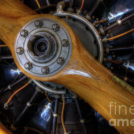 Vintage Auro 652 Anson MK ll. Propeller  by Bob Christopher