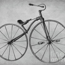 Vintage Bicycle by Alfred Koehn in black and white by Mark Miller