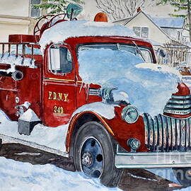Vintage Fire Engine by Anthony Butera