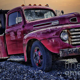 Vintage Ford F4 Tow Truck at Dusk by Paul Ward