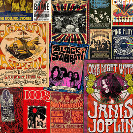 Vintage Rock Concert Posters 3 by Andrew Fare