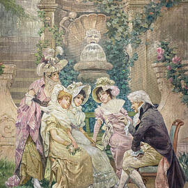 Vintage Tapestry - Conversation by Patti Deters