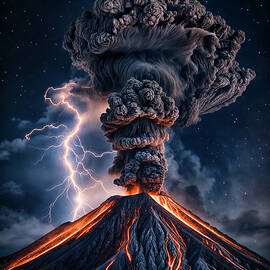 Volcanic eruption by Mango Art