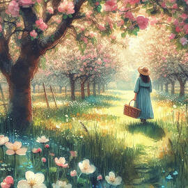 Walking Through the Orchard by Kim Hojnacki