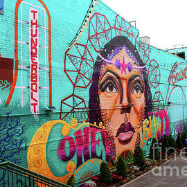 Wall Mural of Lady - Coney Island - Study I