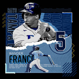 Wander Franco Baseball by Kelvin Kent