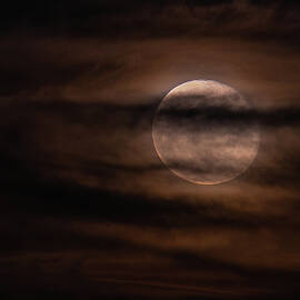 Warm Moon with Clouds