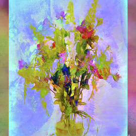 Watercolor Flowers in a Vase by Judi Bagwell