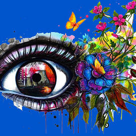 Watercolor painting Eye by Azharo Mohammed