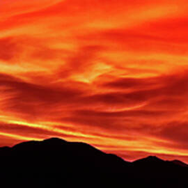 When The Western Sky Caught Fire, Panorama by Douglas Taylor