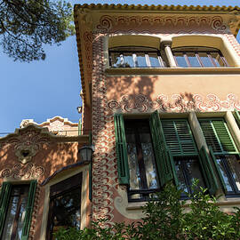 Whimsical Landmark - Gaudi House Museum in Park Guell Barcelona Spain by Georgia Mizuleva