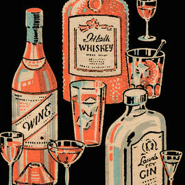 Original vintage alcohol poster - VIN CLAPION - WINE - OMNES 1950 - Poster  Paul