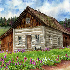 White Cabin at Walker Ranch by Anne Gifford